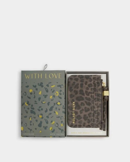 KATIE LOXTON Gift Boxed Coin and Cardholder Leopard