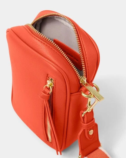 Katie Loxton Hallie Small Crossbody Bag in Deep Orange