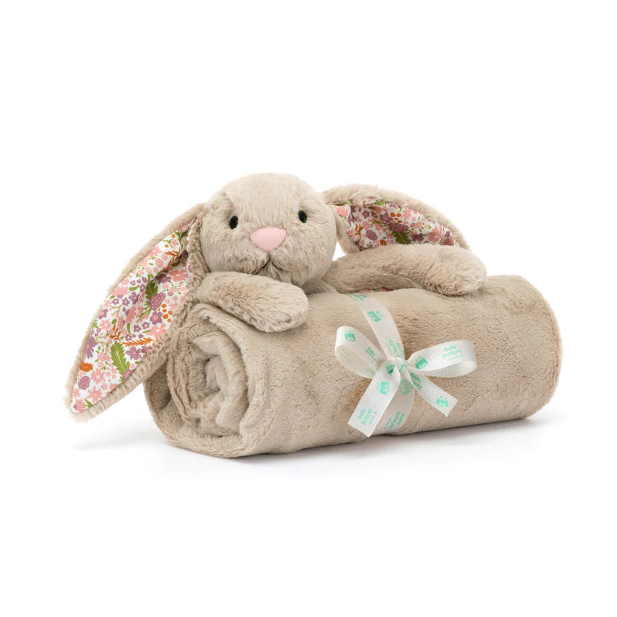 Jellycat Blossom Beige Bunny "Petal" Blankie