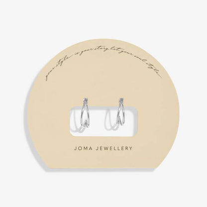 Joma Jewellery "Your Style Is Your Story, Let Your Souls Shine" Double Hoop