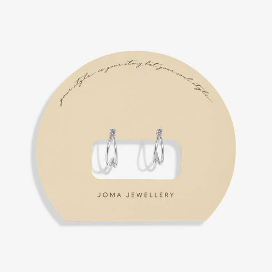 Joma Jewellery "Your Style Is Your Story, Let Your Souls Shine" Double Hoop