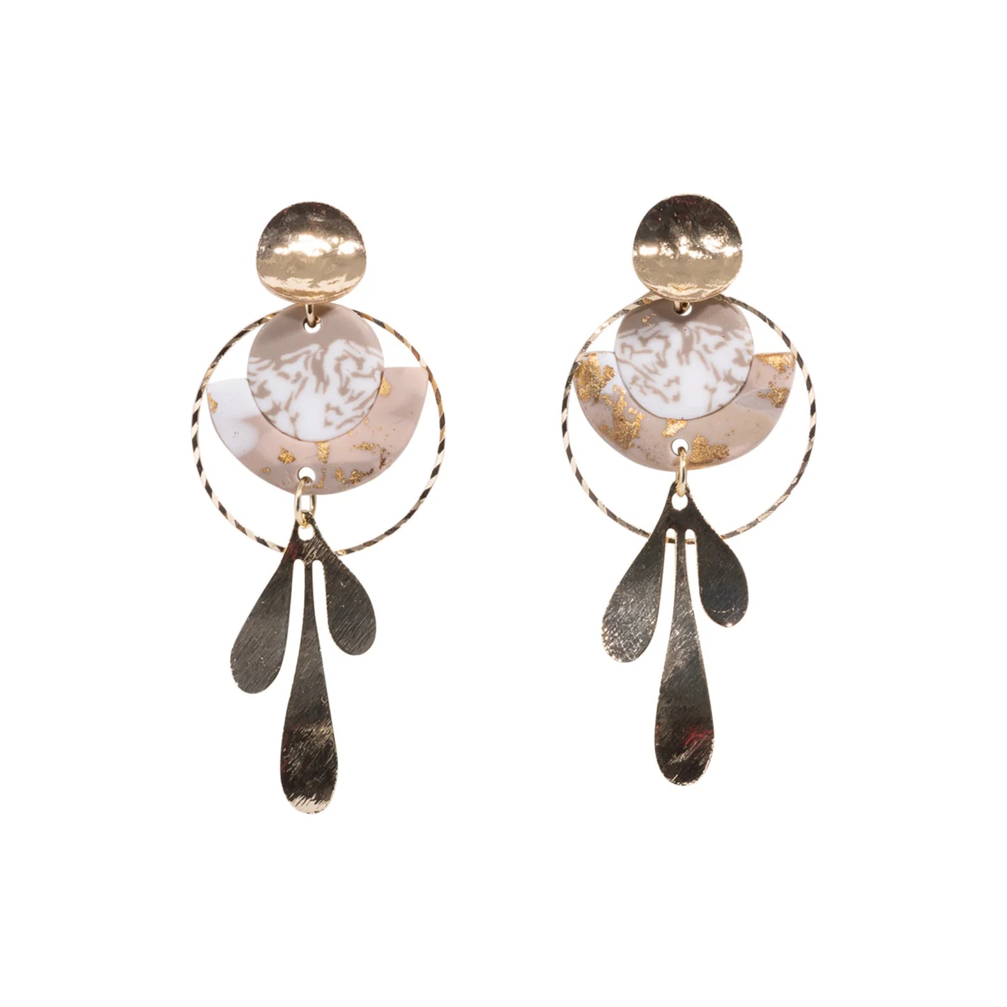 KiKi Earrings by Splosh Gold Teardrop