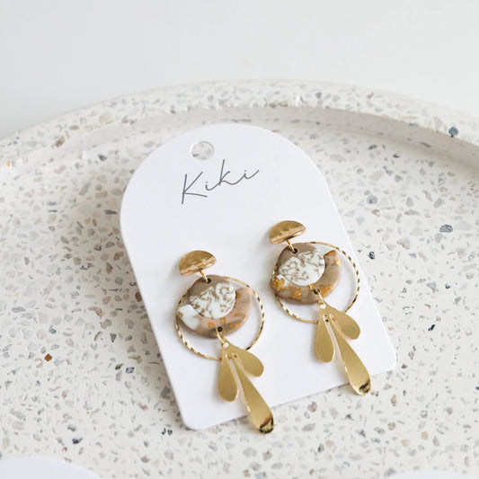 KiKi Earrings by Splosh Gold Teardrop
