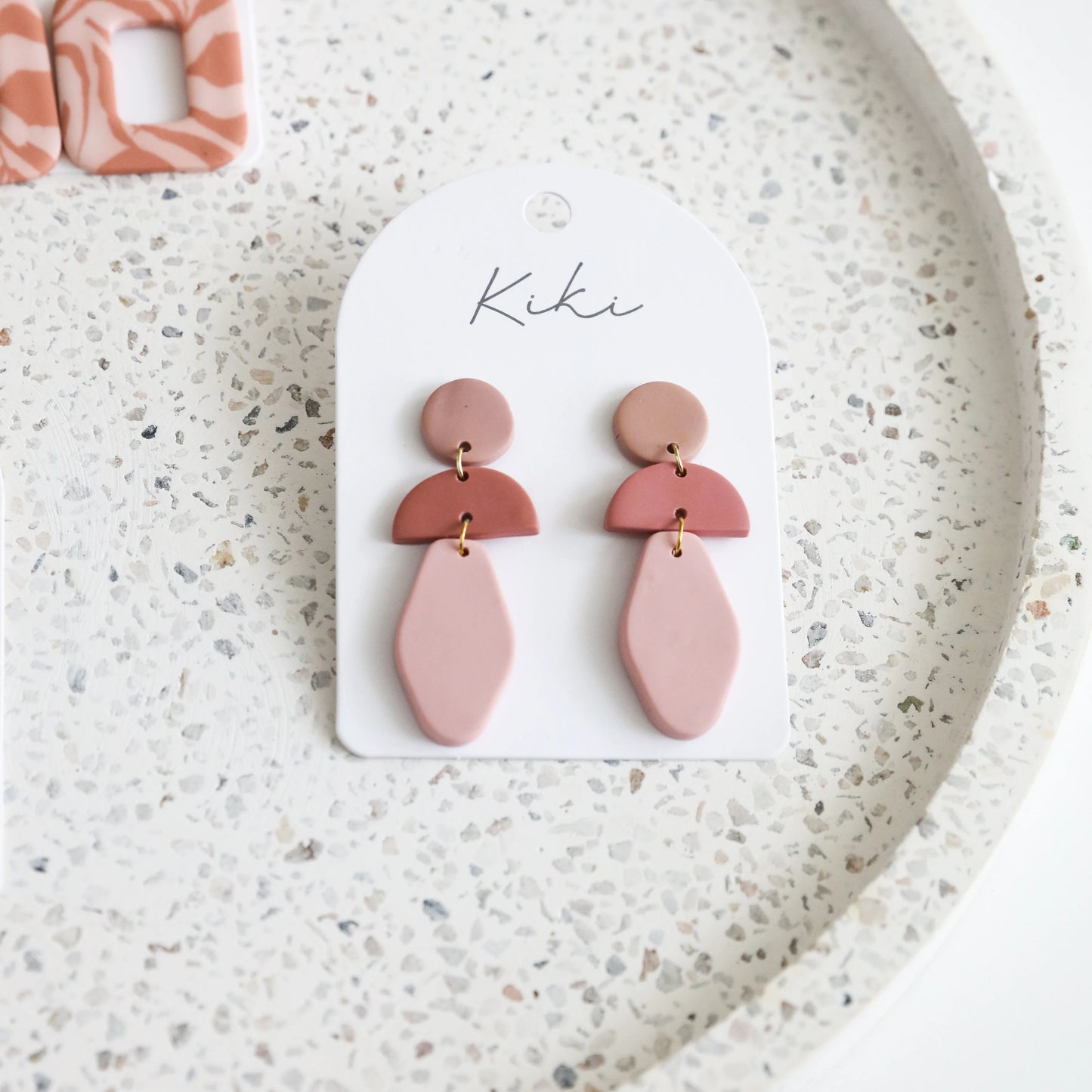 KiKi Earrings by Splosh Pink Drop