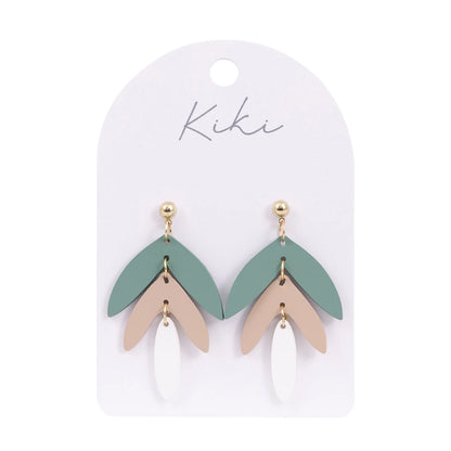 KiKi Earrings by Splosh Green Leaves