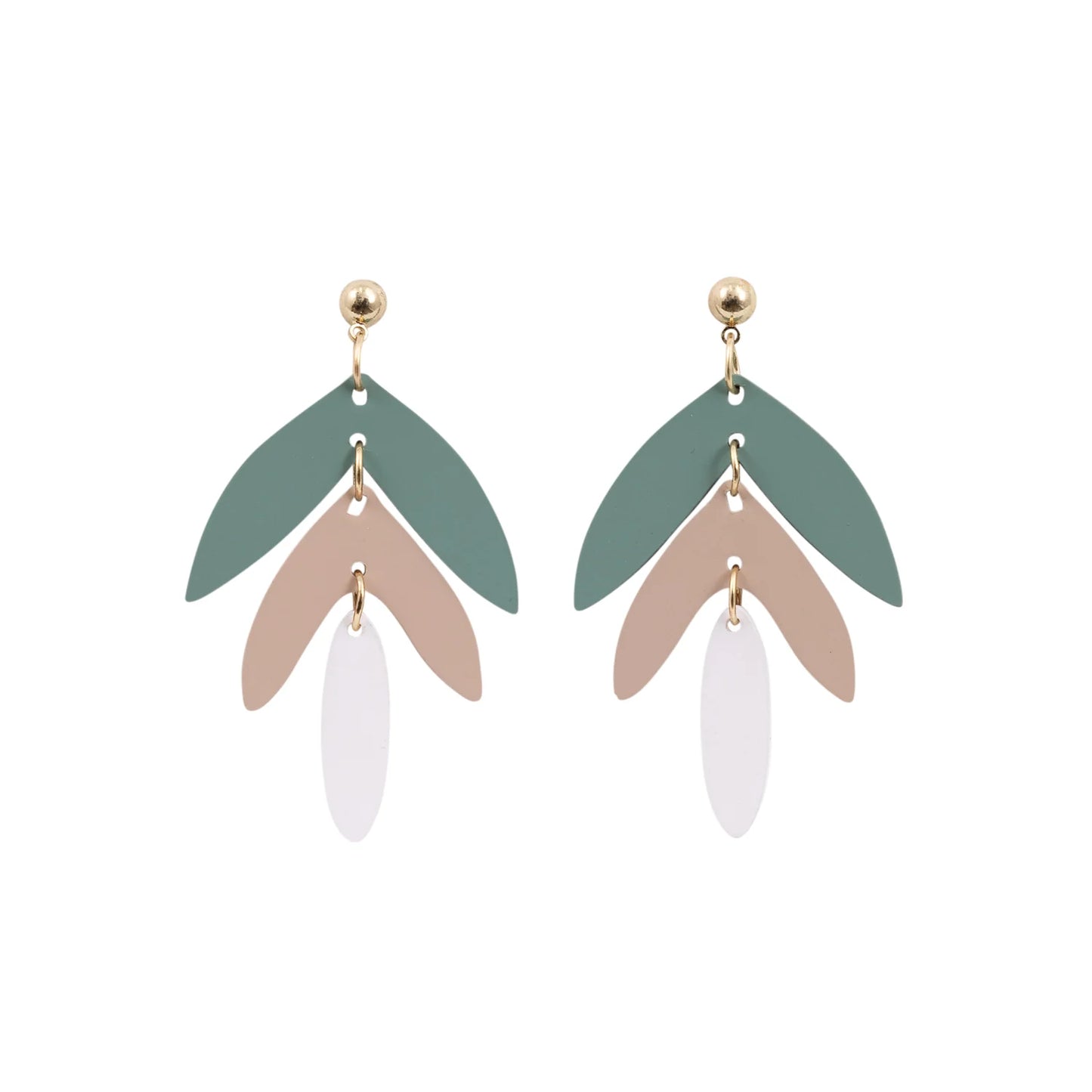 KiKi Earrings by Splosh Green Leaves