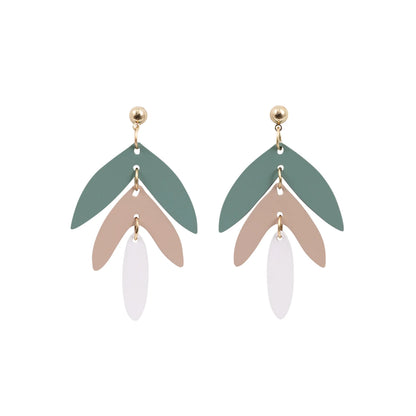 KiKi Earrings by Splosh Green Leaves