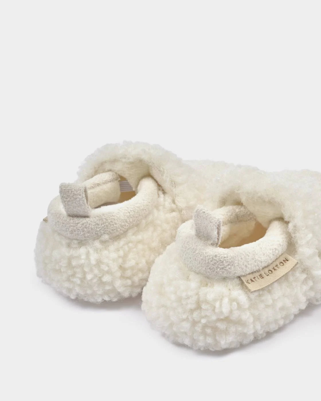 Katie Loxton Borg Baby Shoes Off White