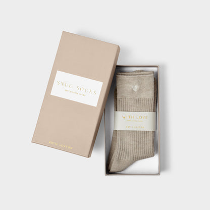Katie Loxton Gift Boxed Socks Taupe