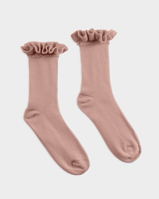 Katie Loxton Ruffle Socks Pink Gift Boxed