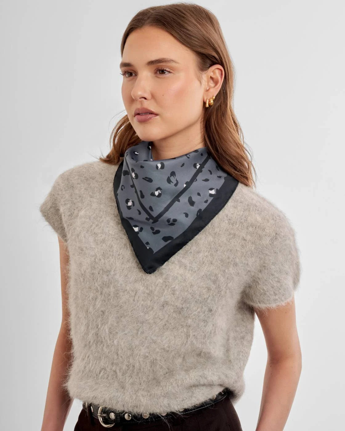 Katie Loxton Satin Multiway Scarf Navy