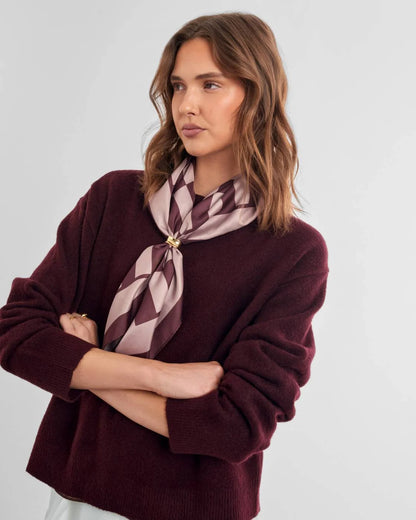 Katie Loxton Satin Multiway Scarf Pink