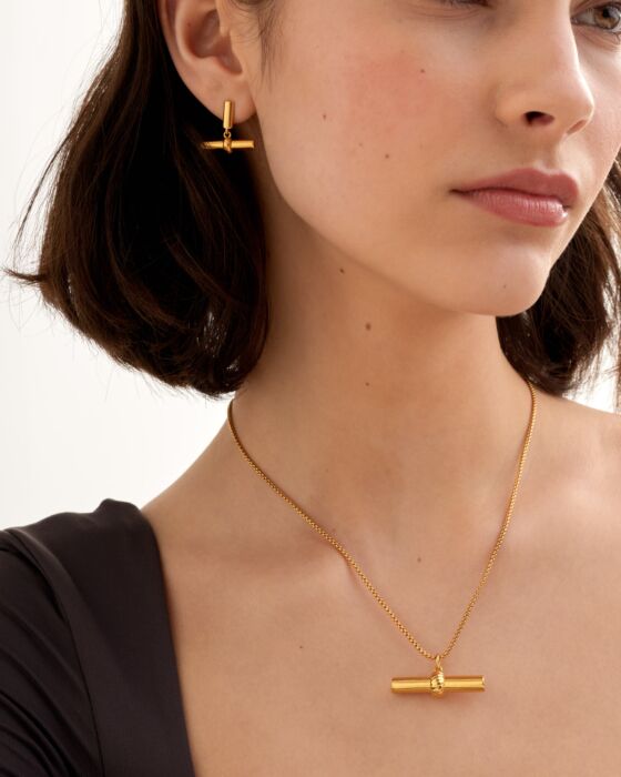 Katie Loxton Themis T Bar Necklace