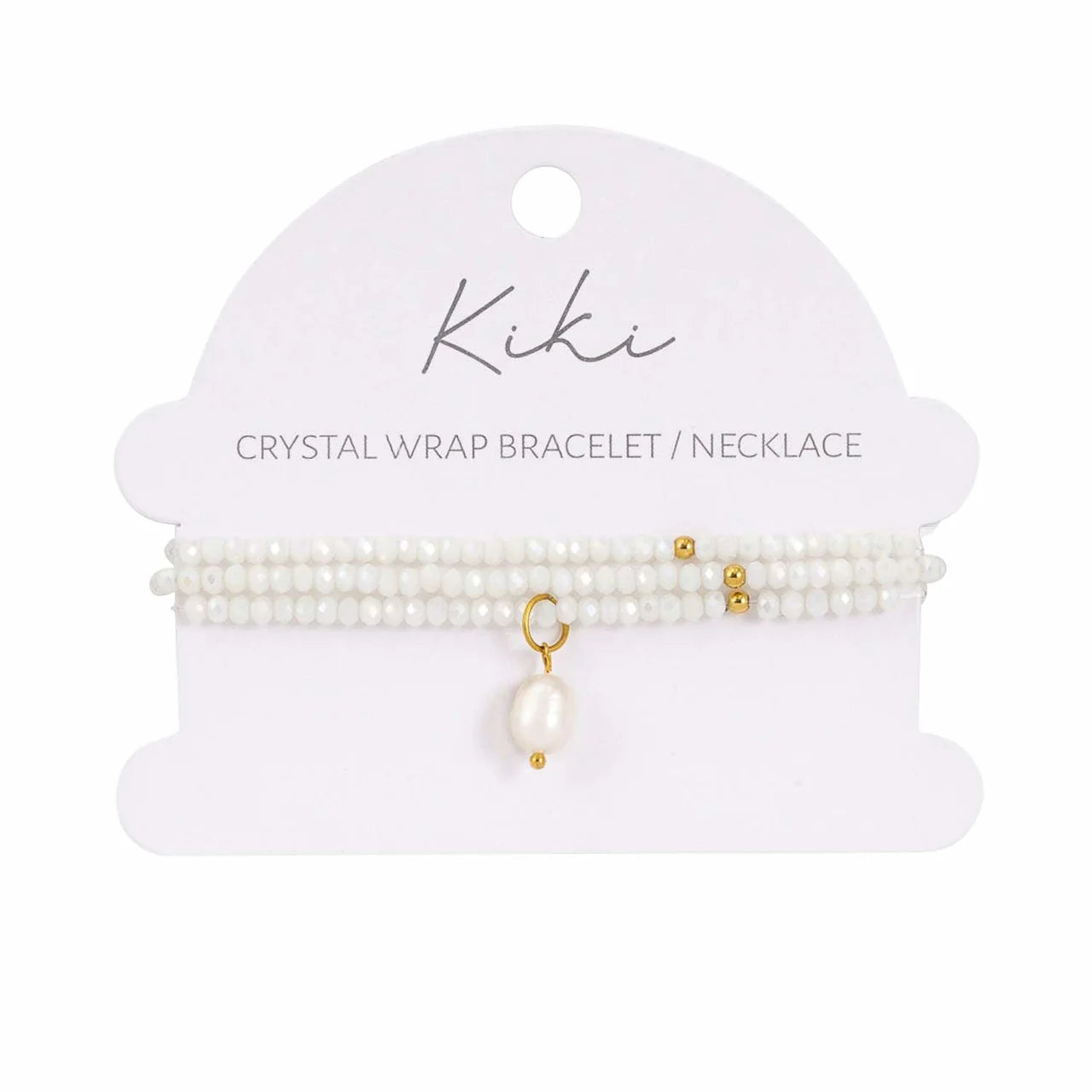 Kiki Crystal Wrap Bracelet / Necklace Snow Blossom