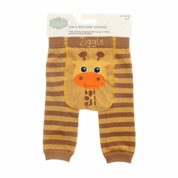Ziggle Fun and Soft Baby Leggings, Giraffe 0-6 months