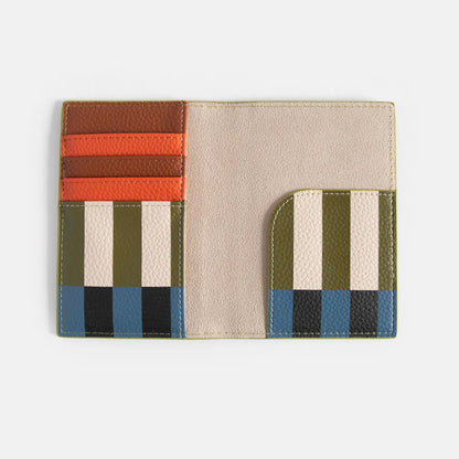 Caroline Gardner Moss Green Passport and Card Holder