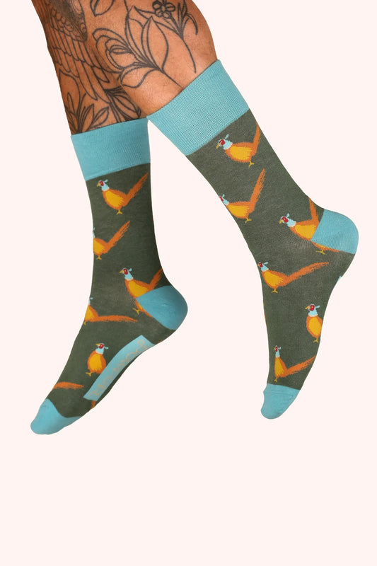 Powder Men's Socks - Pheasants
