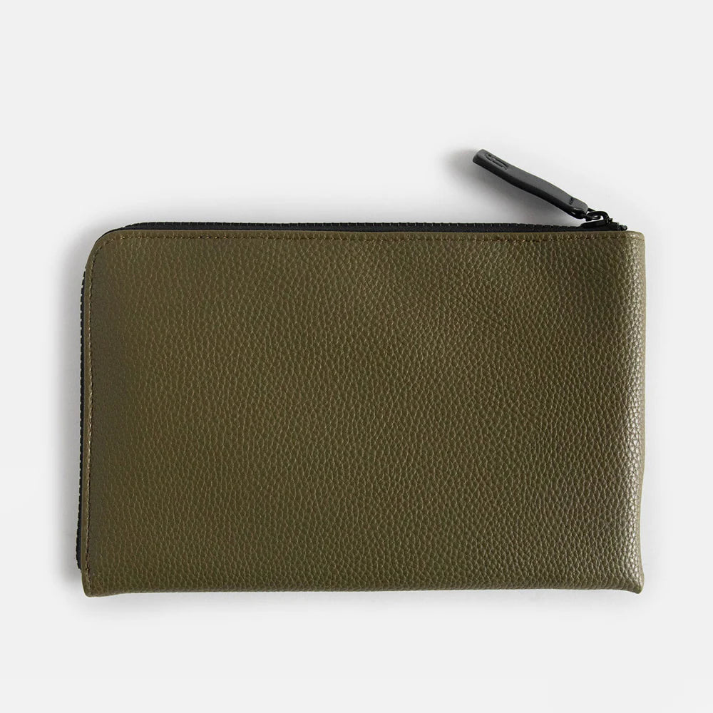 Caroline Gardner Green Travel Wallet