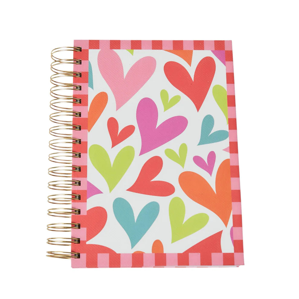 Belly Button A5 Hearts Spiral Notebook