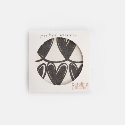 Caroline Gardner Monochrome Pocket Mirror