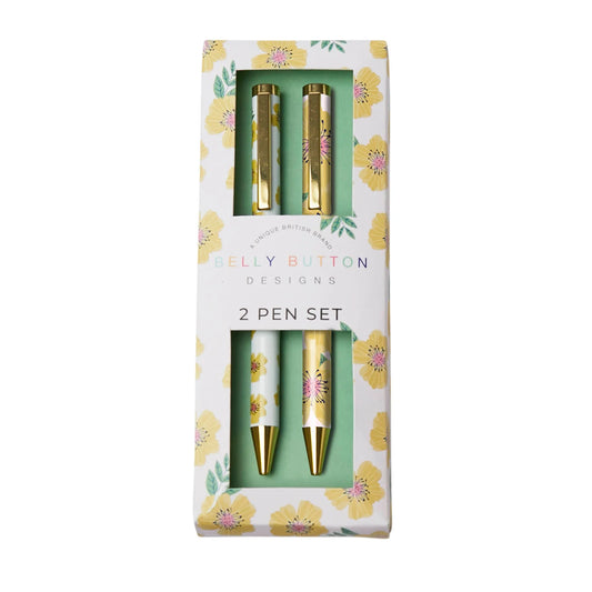 Belly Button Yellow Rose Pen duo