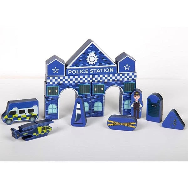 Retro Toys Police Station Building Blocks