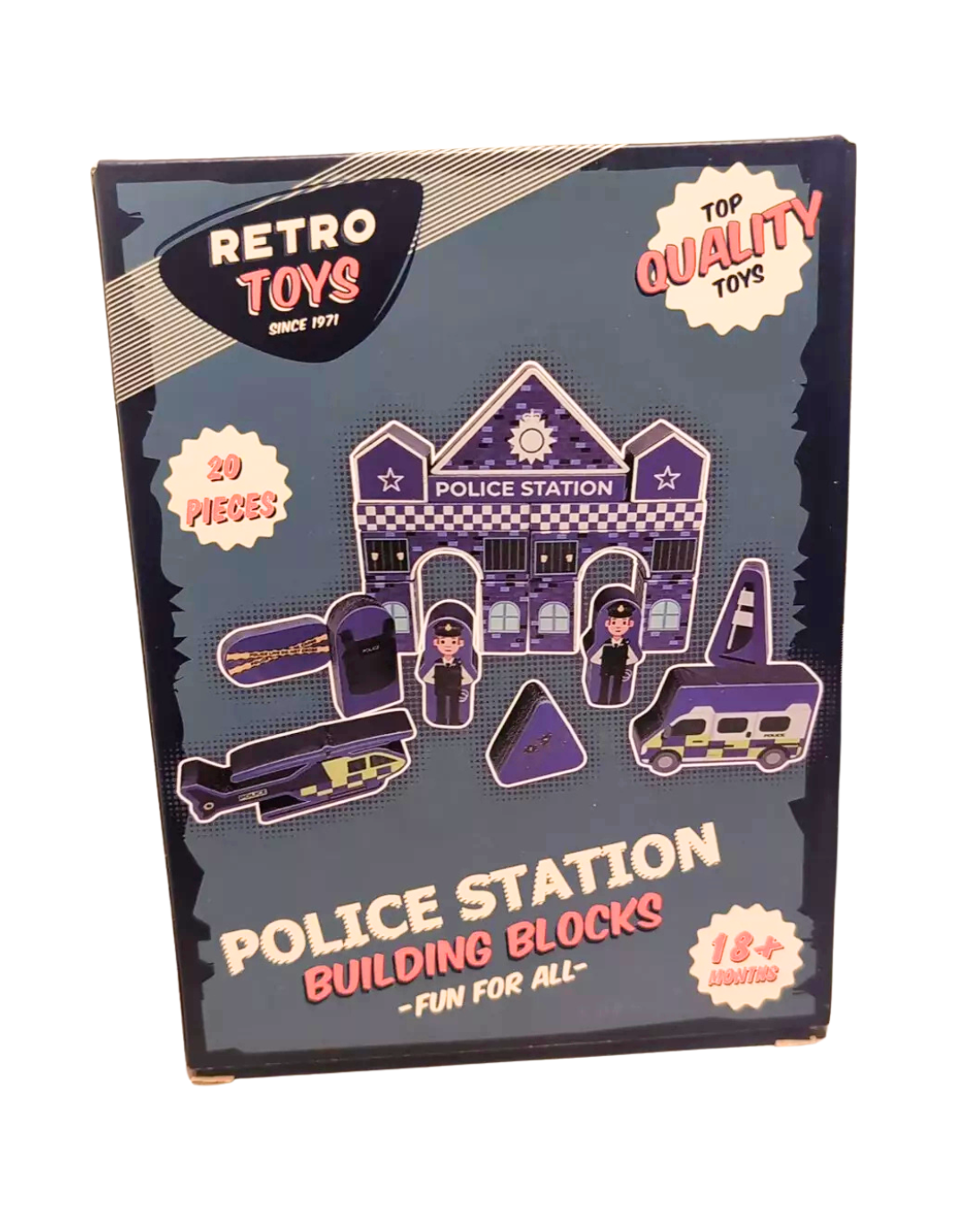 Retro Toys Police Station Building Blocks