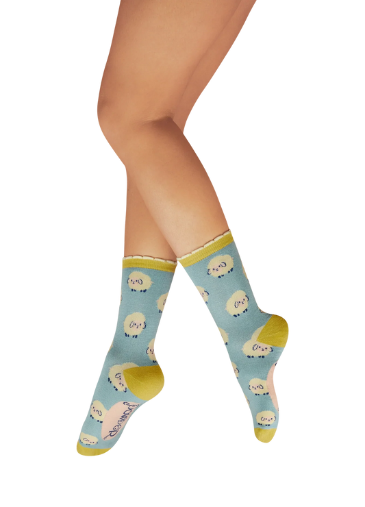 Powder Ladies Socks - Marshmallow Sheep