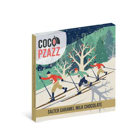 Coco Pzazz Luxury Chocolate Bar Salted Caramel Milk Chocolate 80g