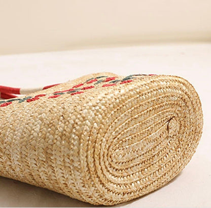 Natural Straw Cherries Large Shopper