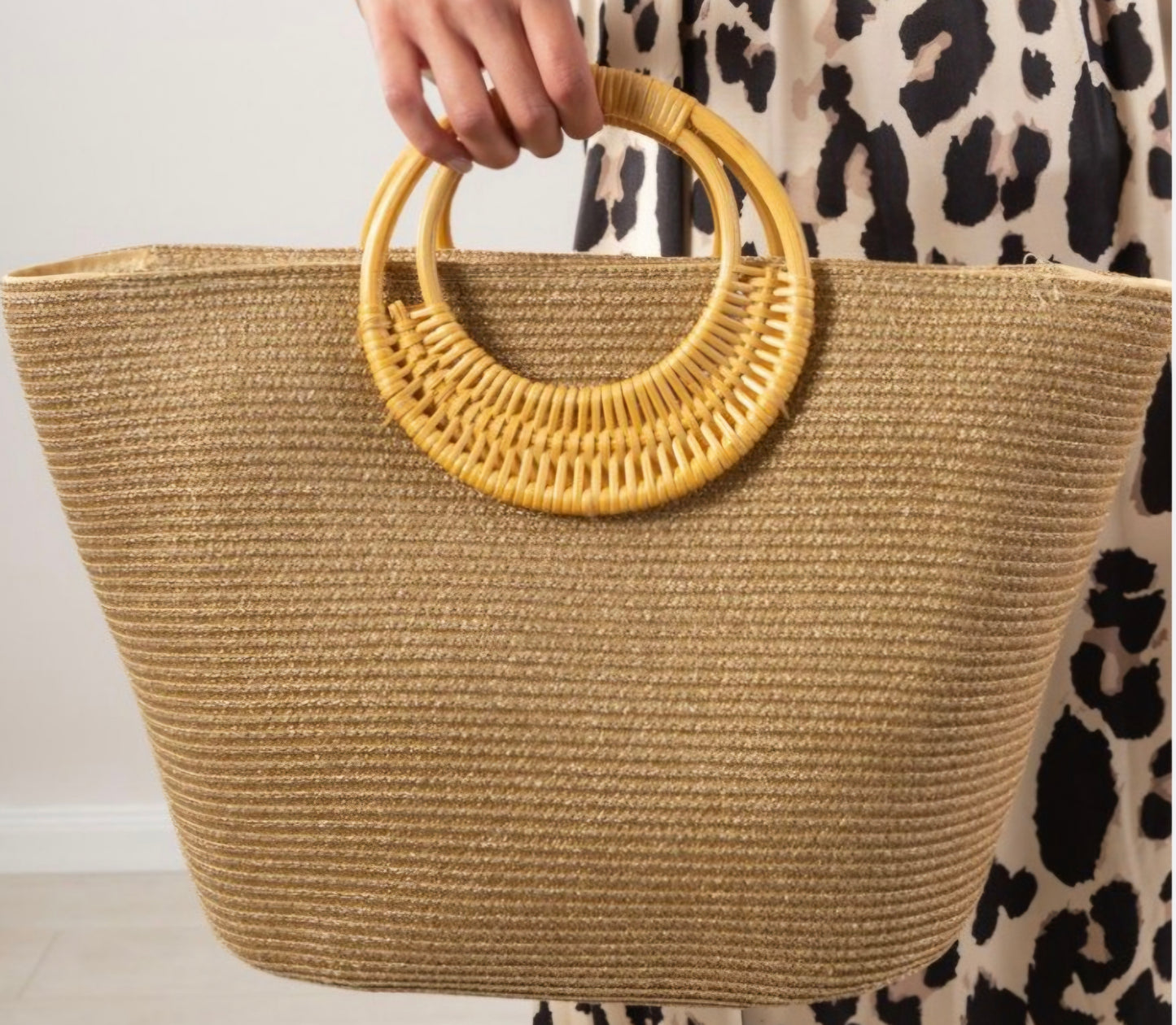 Golden Lurex Summer Shopper