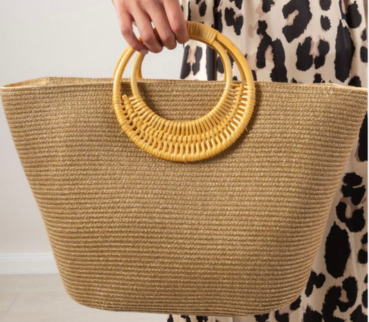 Golden Lurex Summer Shopper