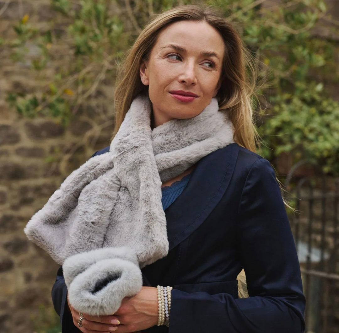 Millie Mae Faux Fur Push Through Neck Scarf - Various Colours