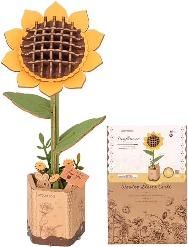 Rowood Wooden Bloom Craft Kit Sunflower