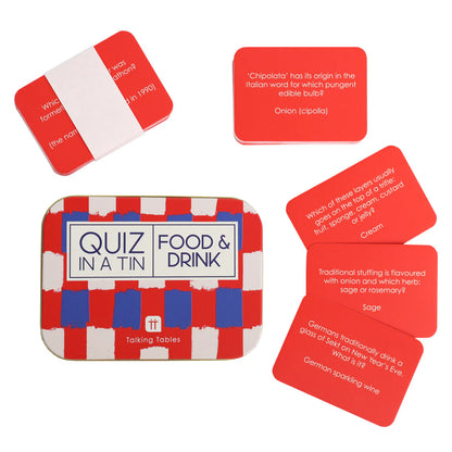 Talking Tables Quiz in a Tin - Food Trivia