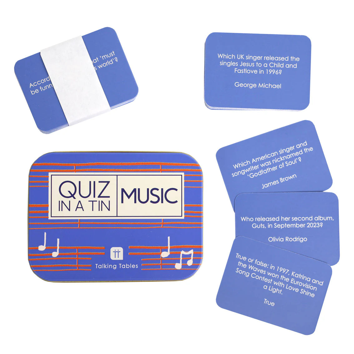 Talking Tables Quiz in a Tin - Music Trivia