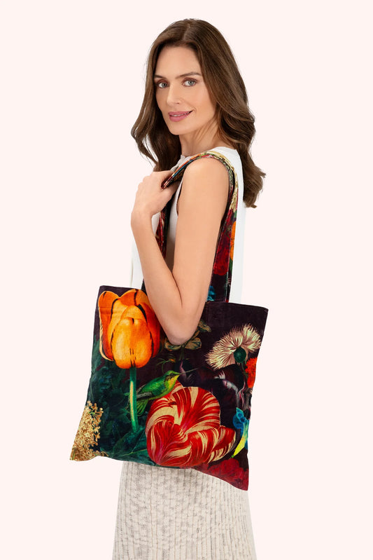 Powder Luxury Velvet Tote