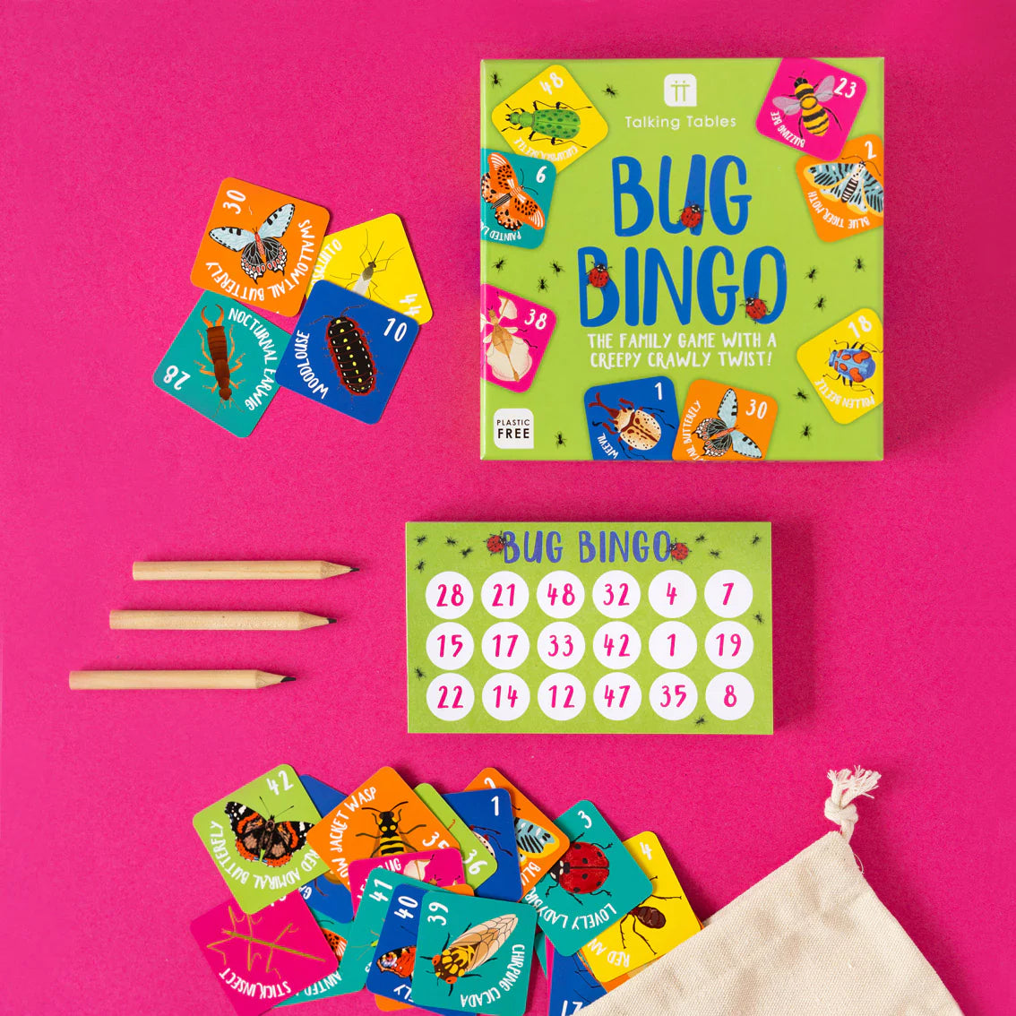 Talking Tables Bug Bingo Family Game