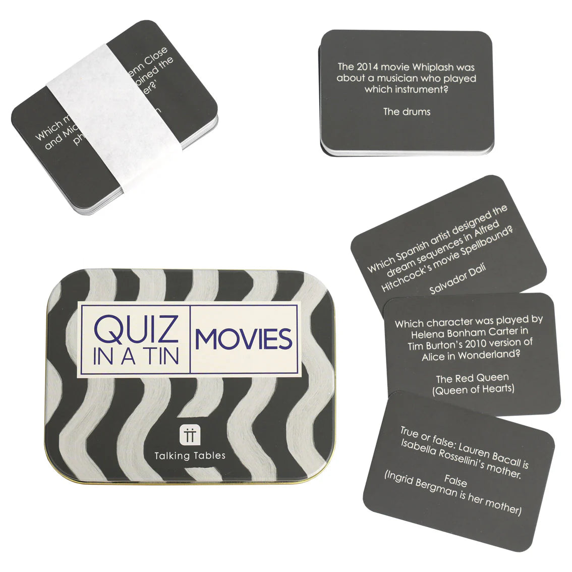 Talking Tables Quiz in a Tin - Movie Trivia