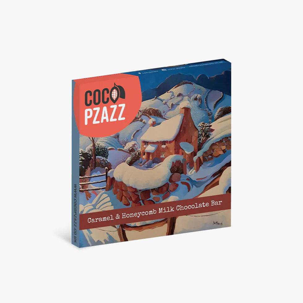 Coco Pzazz Luxury Chocolate Bar Caramel & Honeycomb Milk Chocolate 80g