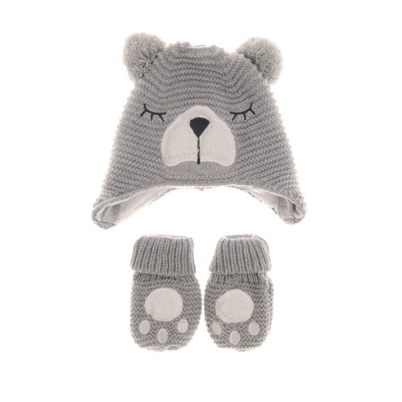 Ziggle Woolly Hat and Mittens set, 12-24 months
