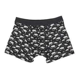 Eco chic mens bamboo boxers, Black Land rover, XLarge