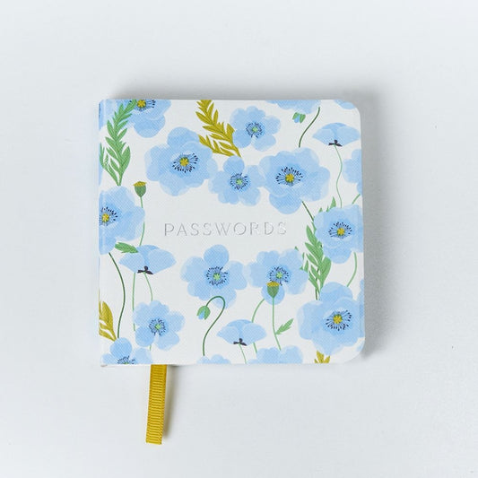 Belly Button Blue Poppy Password Book