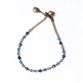 Rigtig Designs Crystal Healing Bracelet - Blue Agate for Calmness