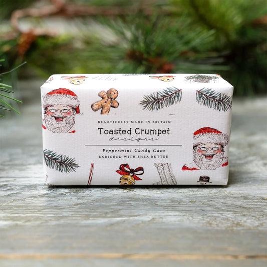Toasted Crumpet Peppermint Candy Cane Soap