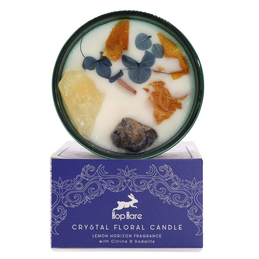 Hop Hare Crystal Floral Candle - Lemon Horizon Fragrance