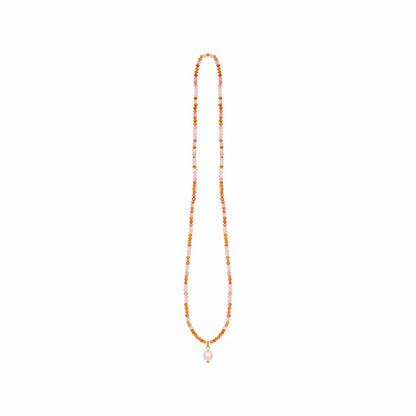 Kiki Crystal Wrap Bracelet / Necklace Blush Bloom