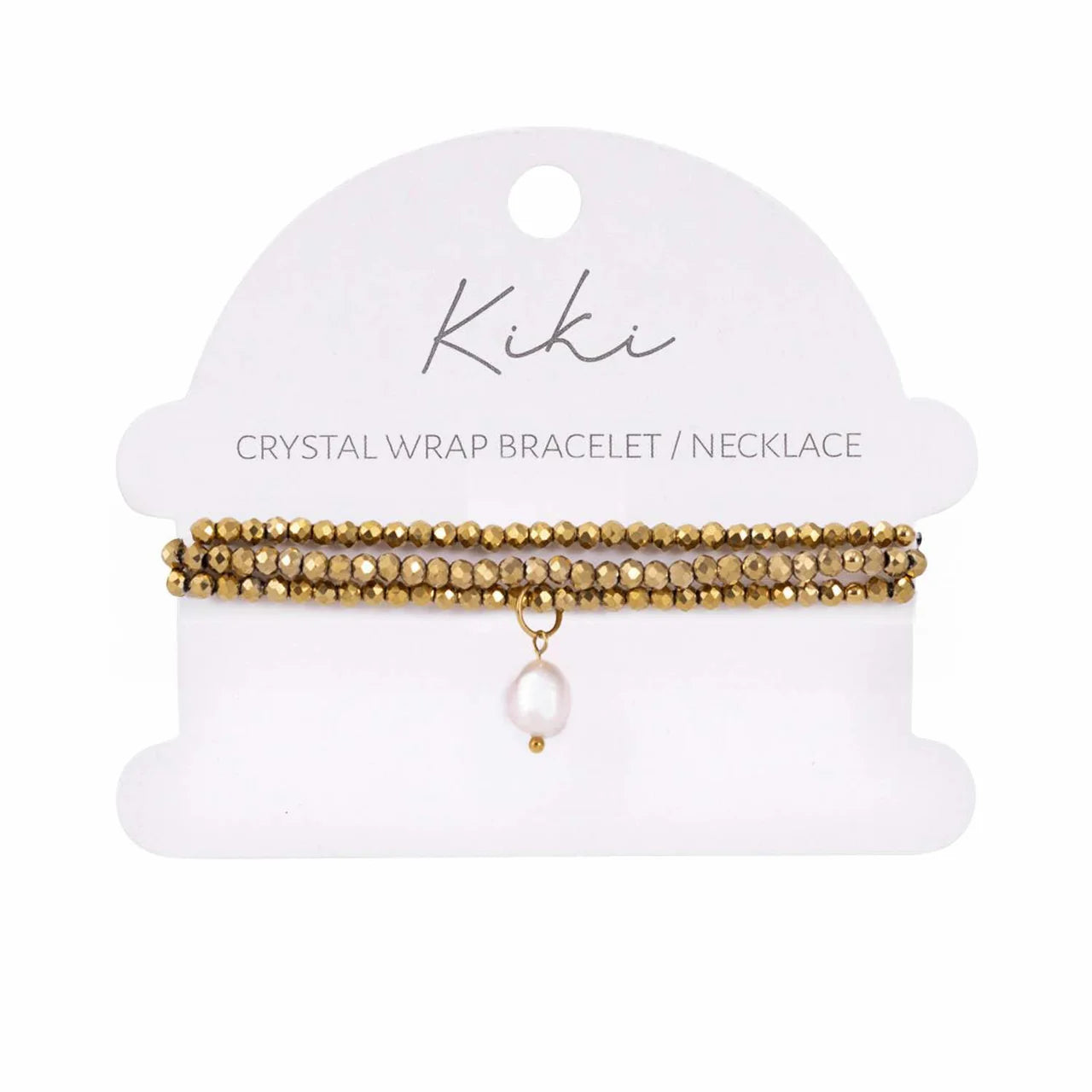Kiki Crystal Wrap Bracelet / Necklace Golden Mirage