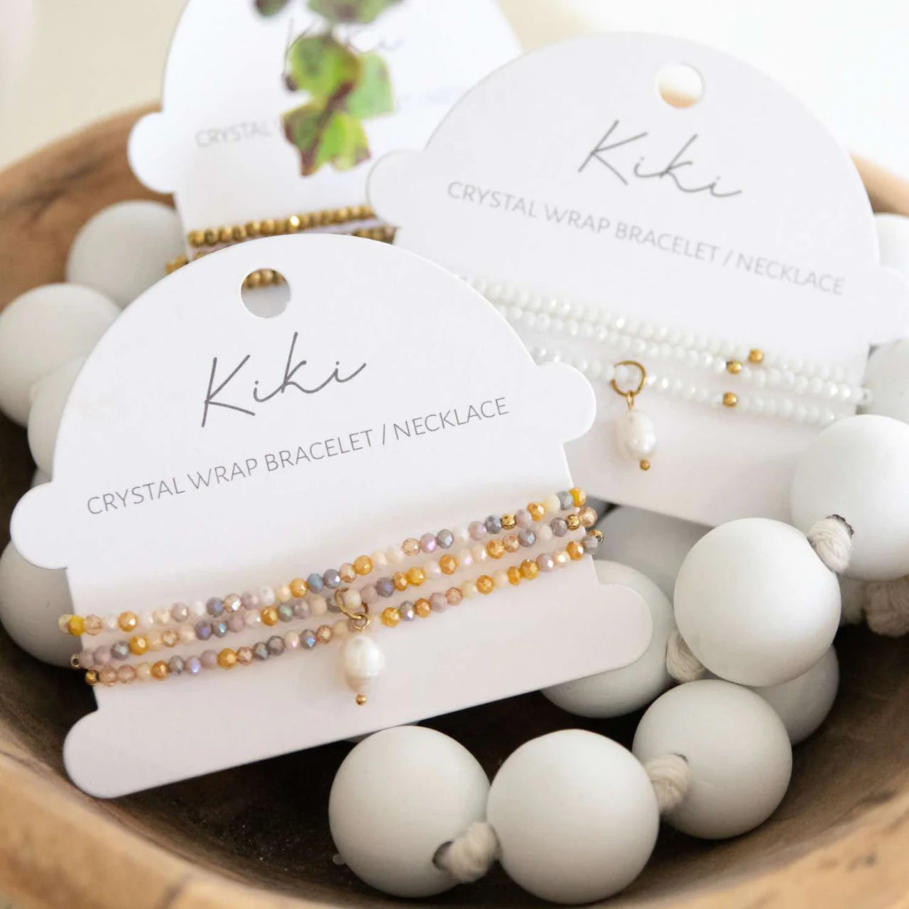 Kiki Crystal Wrap Bracelet / Necklace Marigold Charm