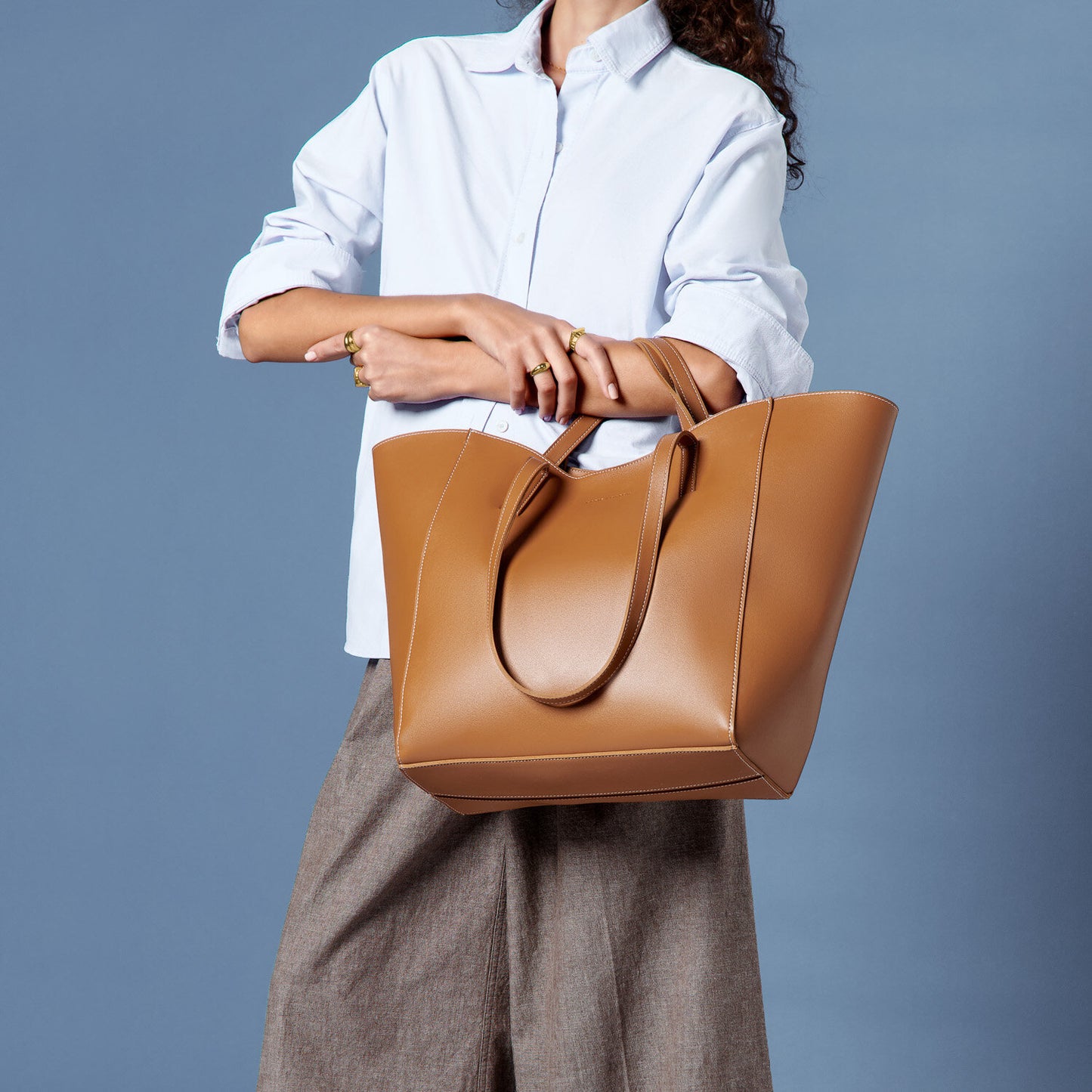 Katie Loxton - Perri Large Tote - Cognac